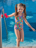 Dolfin Little Girls' Buttercup One Piece Swimsuit  Girls One Piece  Dolfin