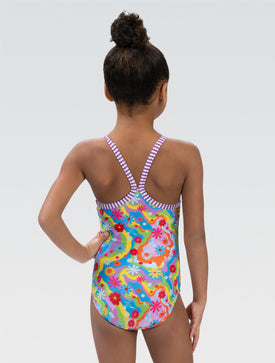 Dolfin Little Girls' Buttercup One Piece Swimsuit  Girls One Piece  Dolfin