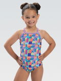 Dolfin Little Girls' Build Me Up One Piece Swimsuit  Girls One Piece  Dolfin