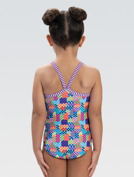 Dolfin Little Girls' Build Me Up One Piece Swimsuit  Girls One Piece  Dolfin