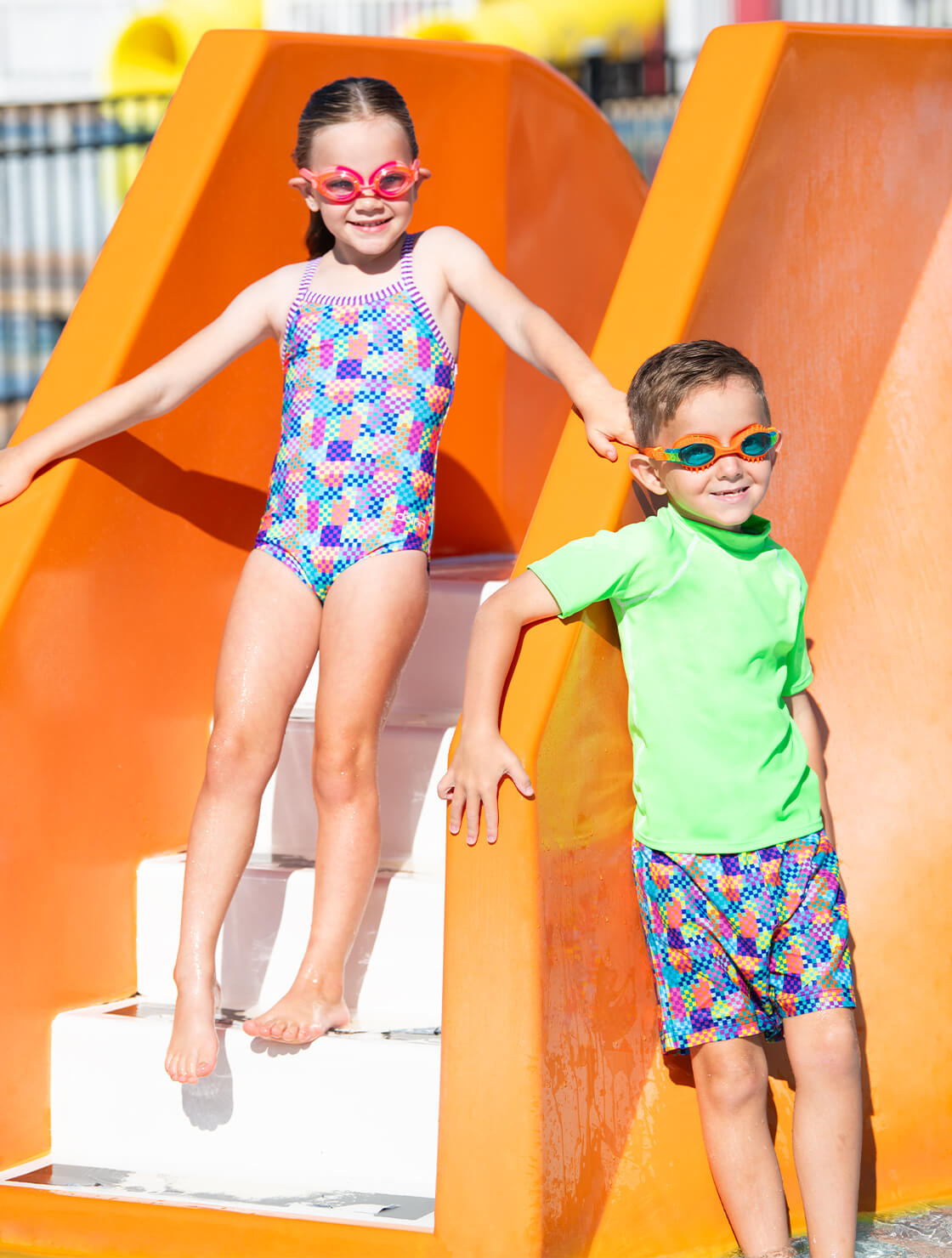 Dolfin Little Girls' Build Me Up One Piece Swimsuit  Girls One Piece  Dolfin
