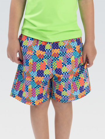 Dolfin Little Boys' Build Me Up Swim Trunks with Elastic Waistband