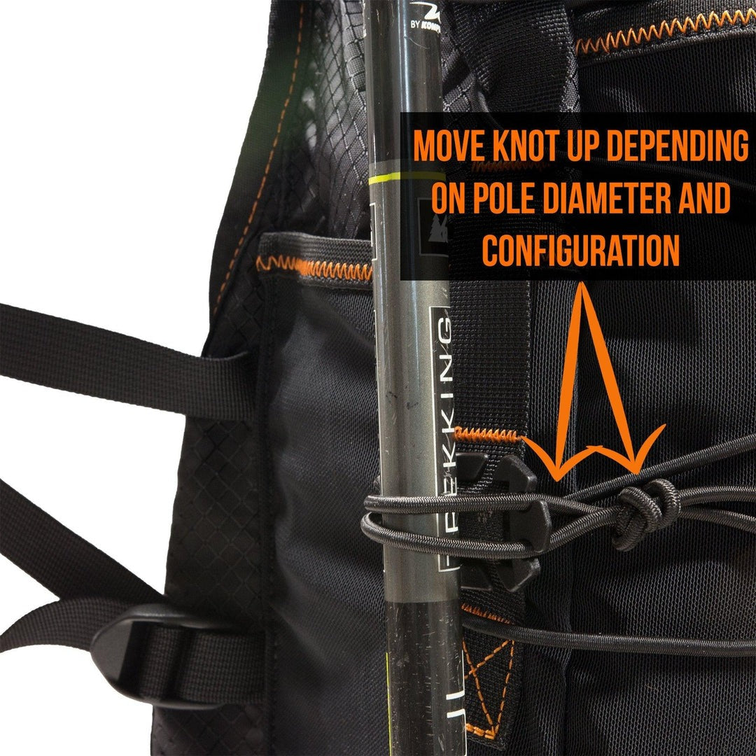 Orange Mud Adventure Vest Pack 20L 3.0 with Trekking Pole Upgrade  Hydration Vest  Orange Mud