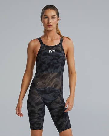 Tyr Women's Avictor Open Back Flex Hip Exolon Tech Suit  Technical Swimsuits  Tyr