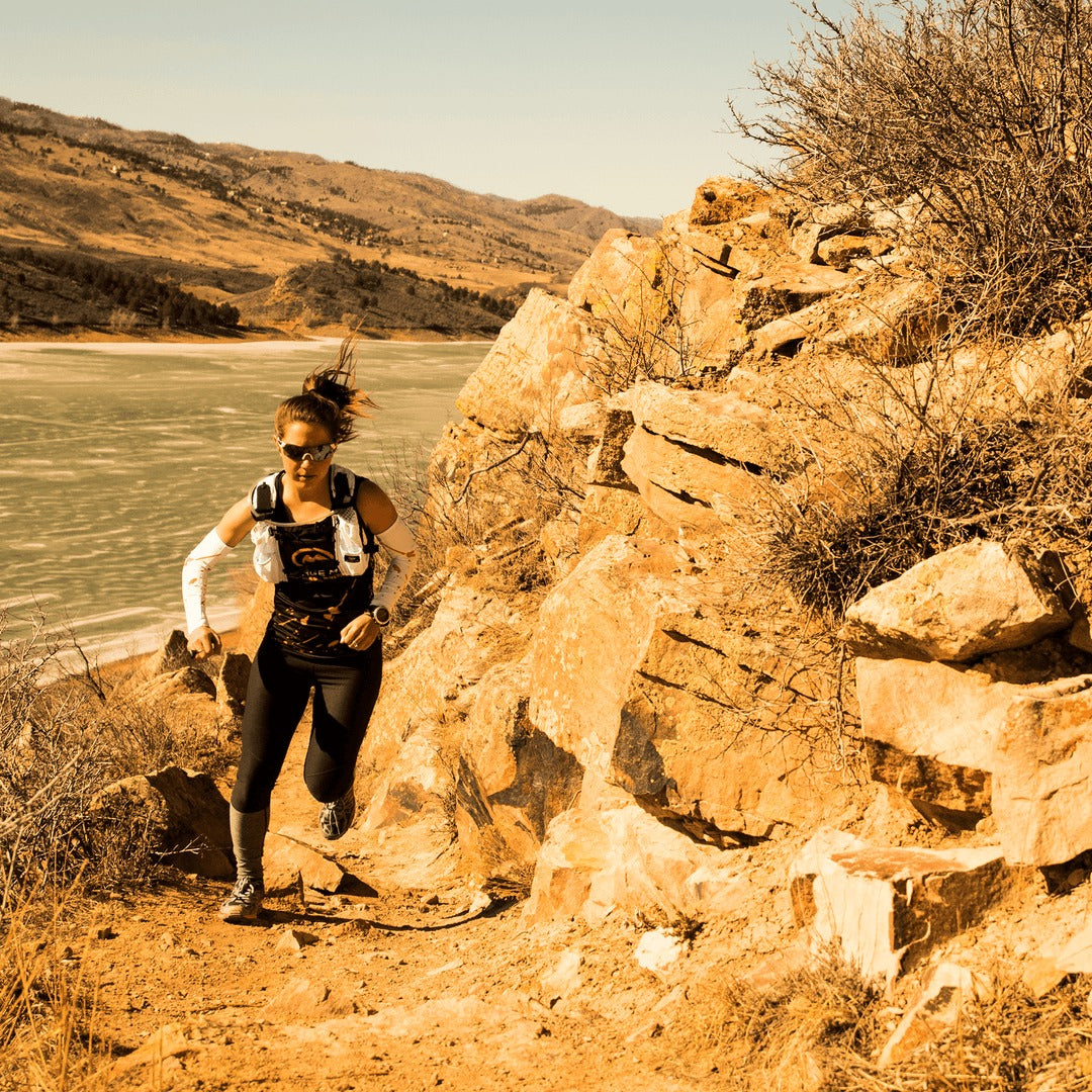 Orange Mud Arm Cooler Sleeve for Run And Ride  Arm Sleeve  Orange Mud