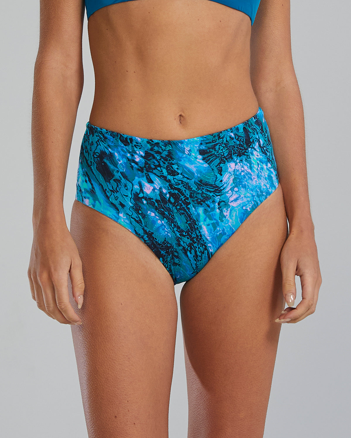 TYR Women's Arielle High Waisted Bikini Bottom - Prismatic  Bikini Bottom  Tyr