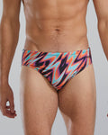 TYR Men's Disarray Durafast Elite Brief Swimsuit  Swimming Briefs for Men  Tyr