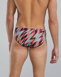 TYR Men's Disarray Durafast Elite Brief Swimsuit  Swimming Briefs for Men  Tyr