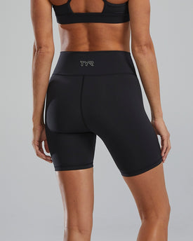 Tyr Women Joule Elite High Rise 6in Short Solid  Active Swimwear  Tyr