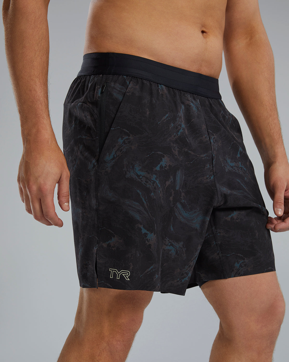 Tyr Meteorite Men Unbroken Short Lined 7  Boardshorts  Tyr