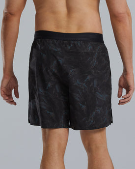 Tyr Meteorite Men Unbroken Short Lined 7  Boardshorts  Tyr