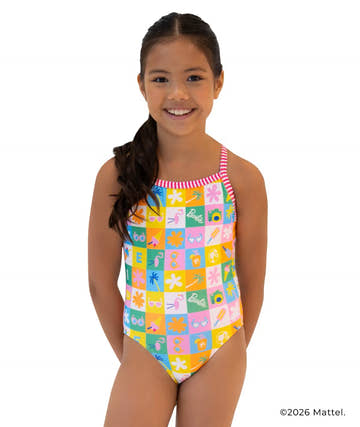 Dolfin Barbie™  Girls' Good Times One Piece Swimwuit  Girls One Piece  Dolfin