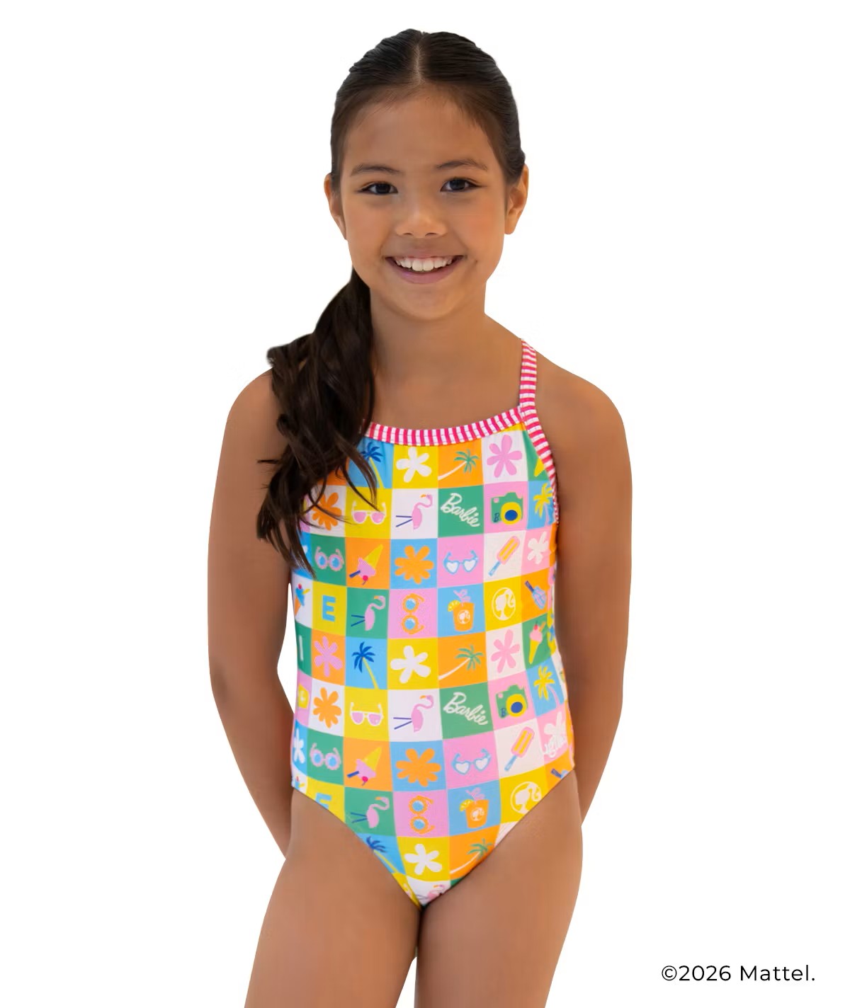 Dolfin Barbie™  Girls' Good Times One Piece Swimwuit  Girls One Piece  Dolfin
