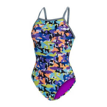 Dolfin Women's Uglies V-Back One Piece Swimsuit: Delta  Dolfin Uglies Swimwear  Dolfin