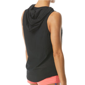 TYR Women's Solid Nora Mesh Cropped Hoodie  Hoodie  Tyr