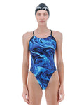 TYR Women's Olea Durafast Elite Cutoutfit One Piece Swimsuit  One Piece Swimsuits  Tyr