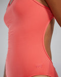 TYR Durafast Elite Women's Crosscut Tieback One Piece Swimsuit  One Piece Swimsuits  Tyr