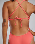 TYR Durafast Elite Women's Crosscut Tieback One Piece Swimsuit  One Piece Swimsuits  Tyr