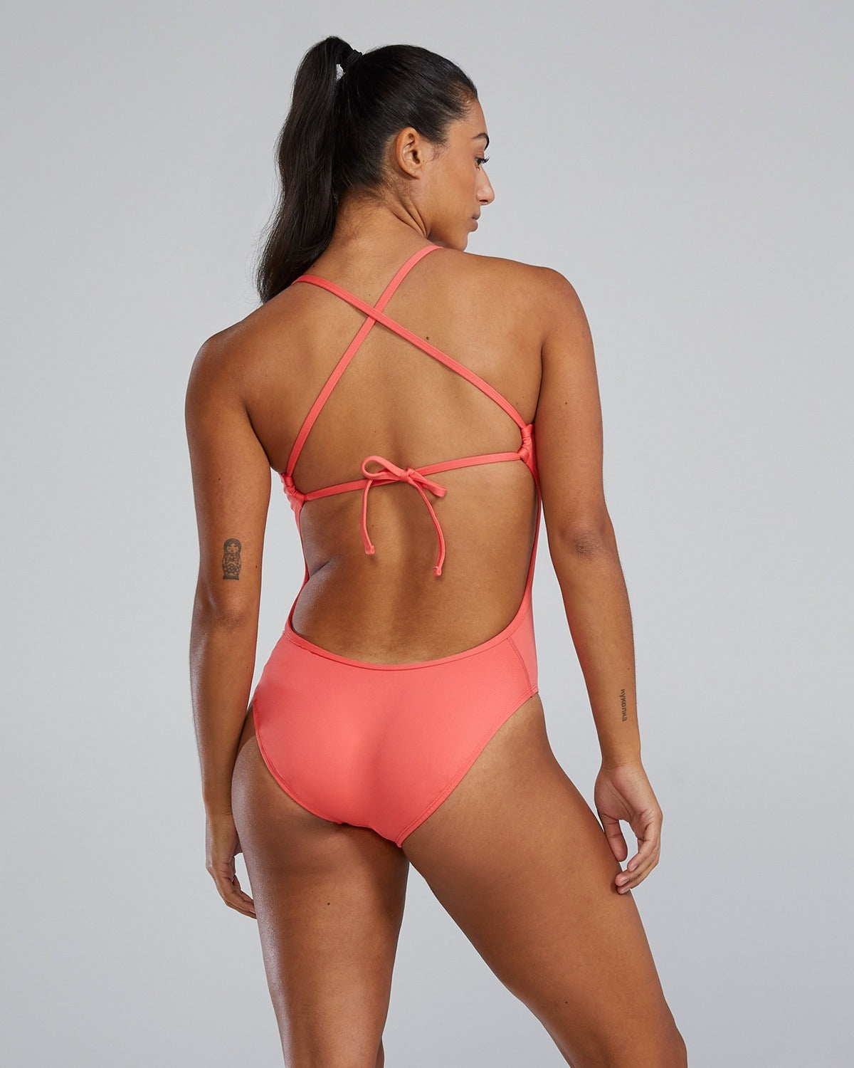 TYR Durafast Elite Women's Crosscut Tieback One Piece Swimsuit  One Piece Swimsuits  Tyr