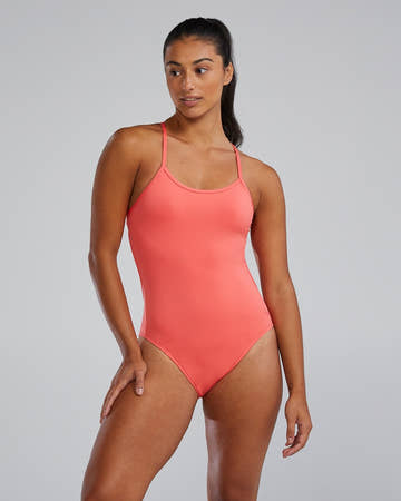 TYR Durafast Elite Women's Crosscut Tieback One Piece Swimsuit  One Piece Swimsuits  Tyr
