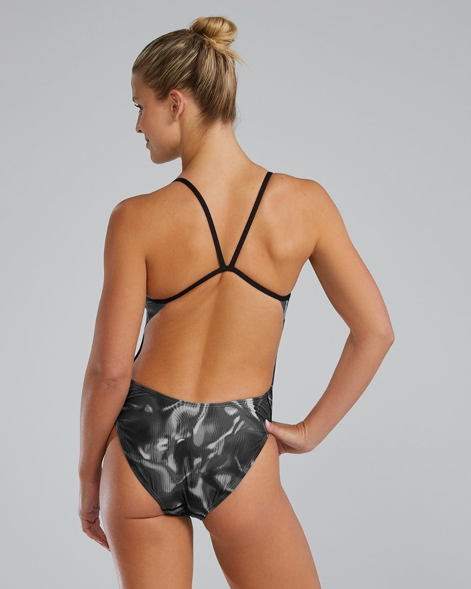 TYR Durafast Elite Women's Cutoutfit One Piece Swimsuit - Waveform  One Piece Swimsuits  Tyr