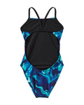 TYR Durafast Elite Girl's Cutoutfit One Piece Swimsuit - Waveform  Girls One Piece  Tyr