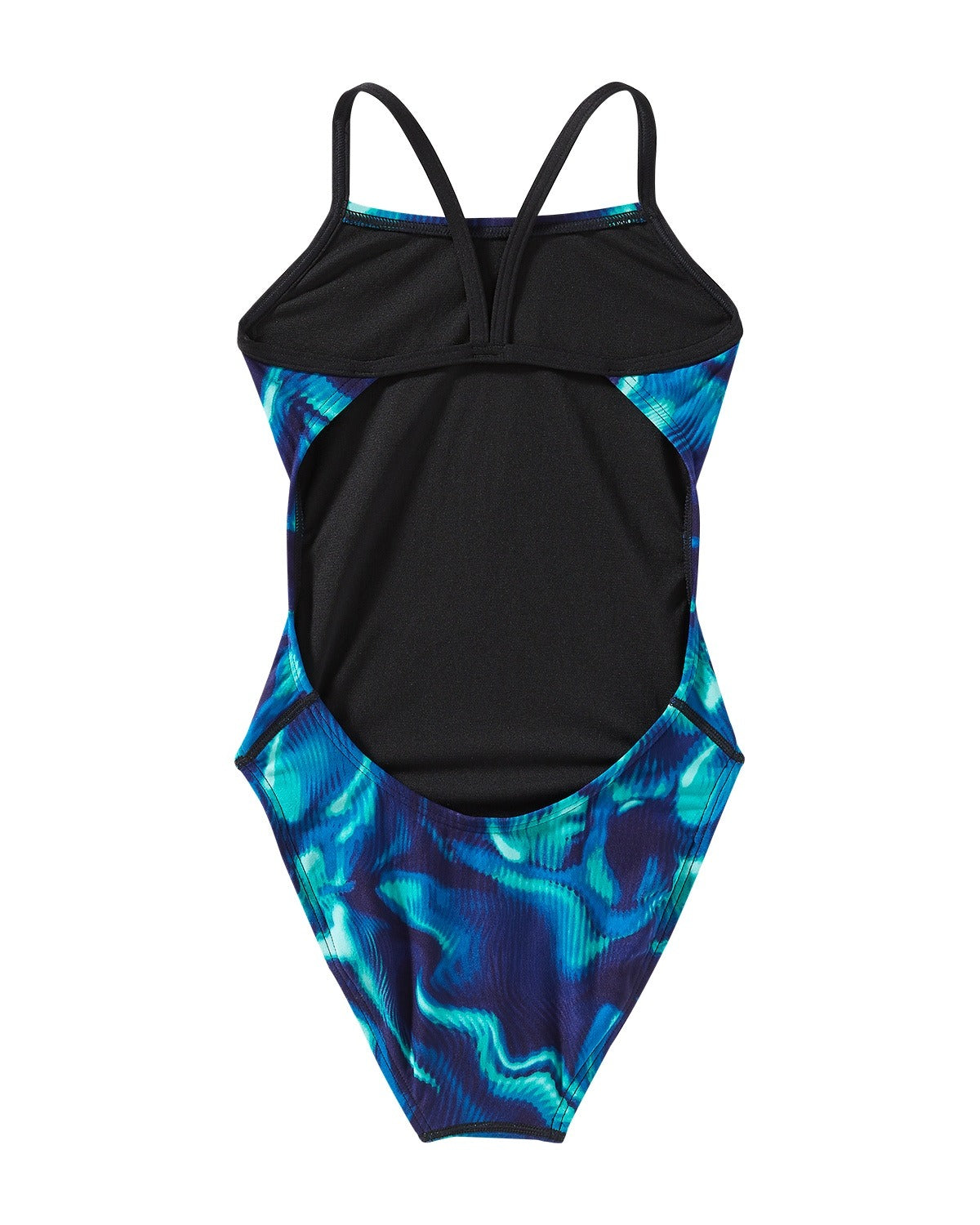 TYR Durafast Elite Girl's Cutoutfit One Piece Swimsuit - Waveform  Girls One Piece  Tyr
