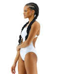 TYR Durafast Elite Women's Cutoutfit Swimsuit - Whiteout Camo  One Piece Swimsuits  Tyr