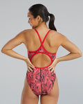 TYR Women’s Crystalized Durafast Elite Diamondfit One Piece Swimsuit  Swim Team Prints  Tyr