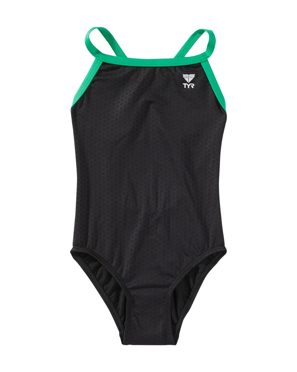 TYR Durafast Elite Girls' Diamondfit One Piece Swimsuit - Hexa  Girls One Piece  Tyr