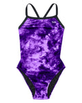 TYR Girls Diamondfit- Durafast Lite - Miasma One Piece Swimsuit  Girls One Piece  Tyr