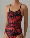 TYR Women's Diamond Fit Durafast Elite One Piece Swimsuit - Seismo  One Piece Swimsuits  Tyr