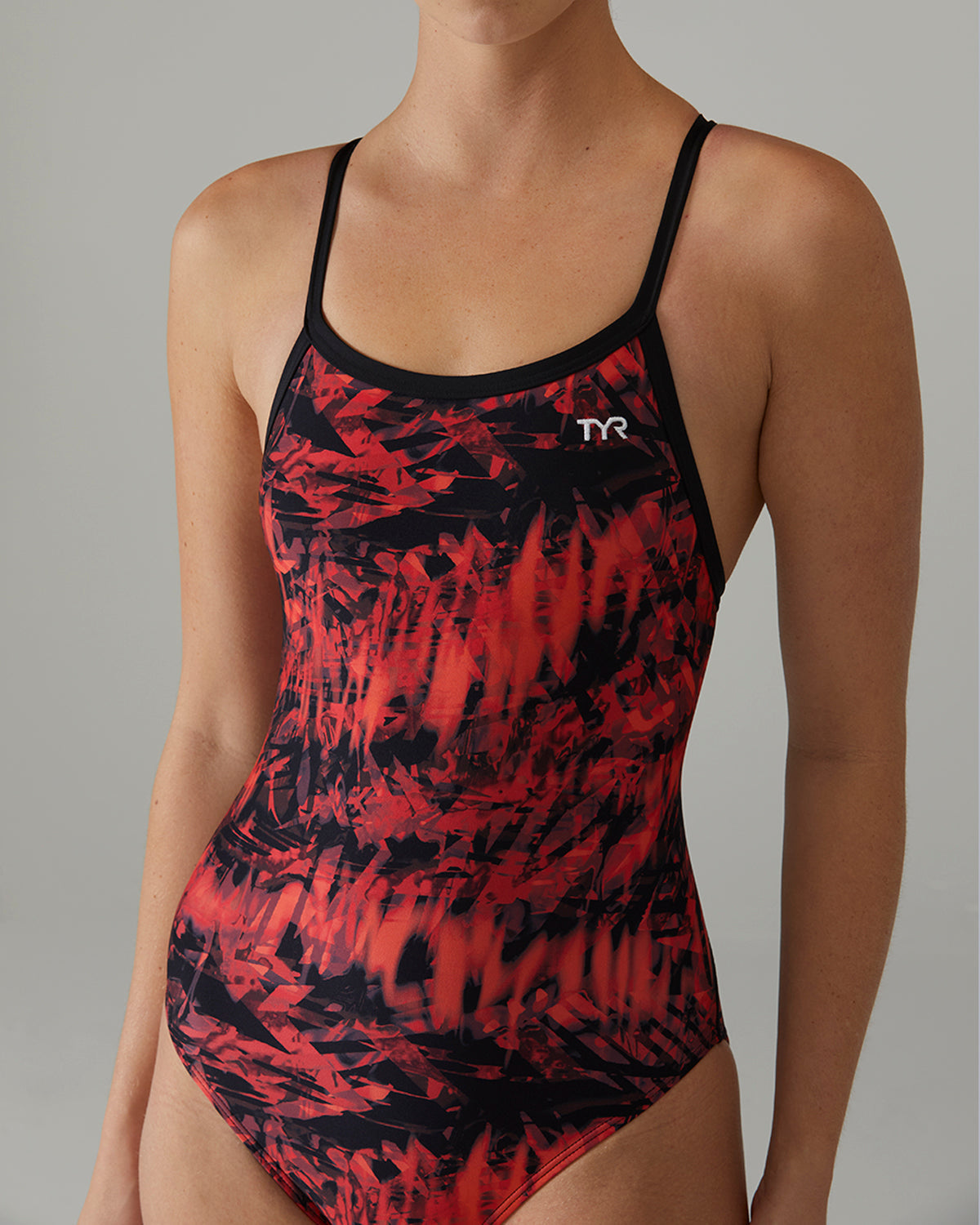 TYR Women's Diamond Fit Durafast Elite One Piece Swimsuit - Seismo  One Piece Swimsuits  Tyr