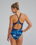 TYR Women's Diamond Fit Durafast Elite One Piece Swimsuit - Seismo  One Piece Swimsuits  Tyr