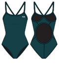 TYR Youth Solid Diamondback Girl’s Swimsuit – TYReco Fabric  Girls One Piece  Tyr