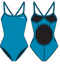 TYR Youth Solid Diamondback Girl’s Swimsuit – TYReco Fabric  Girls One Piece  Tyr