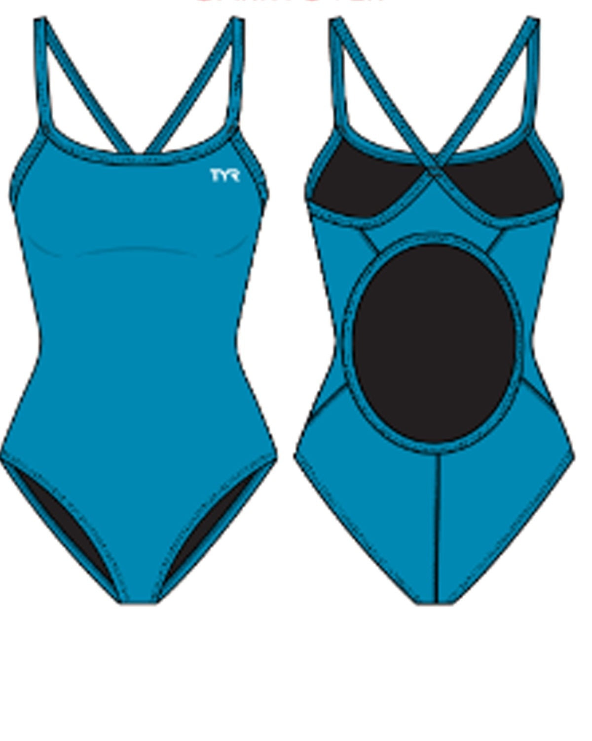 TYR Youth Solid Diamondback Girl’s Swimsuit – TYReco Fabric  Girls One Piece  Tyr
