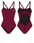 TYR Youth Solid Diamondback Girl’s Swimsuit – TYReco Fabric  Girls One Piece  Tyr