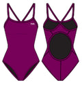 TYR Youth Solid Diamondback Girl’s Swimsuit – TYReco Fabric  Girls One Piece  Tyr