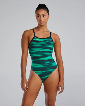TYR Women's Technowave Diamondfit One Piece Swimsuit  One Piece Swimsuits  Tyr