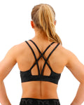TYR Women's Base Kinetic Dual Strap Sports Bra - Blackout Camo  Bikini Top  Tyr