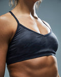 TYR Women's Base Kinetic V-Neck Sports Bra - Blackout Camo  Bikini Top  Tyr