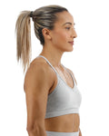 Tyr Base Kinetic Women's V-Neck Sports Bra - Heather  Activewear  Tyr