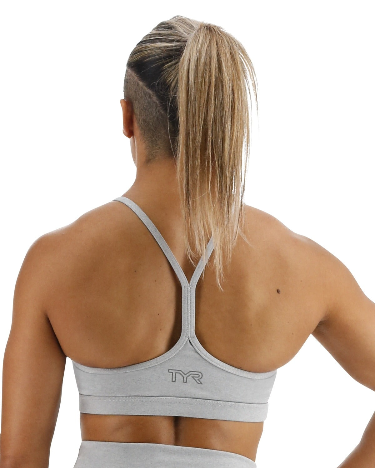 Tyr Base Kinetic Women's V-Neck Sports Bra - Heather  Activewear  Tyr
