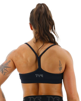 Tyr Base Kinetic Women's V-Neck Sports Bra - Solid  Activewear  Tyr