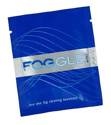 FOGGIES Individual Defog Towelettes - Sold Per Piece  Swim Goggles Accessories  SBR Sports