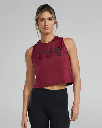 Tyr Women's Climadry Crop Tech Tank  Activewear  Tyr
