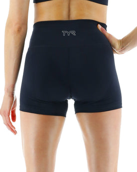 Tyr Base Kinetic Women's High-Rise 3.25in Shorts - Solid  Activewear  Tyr