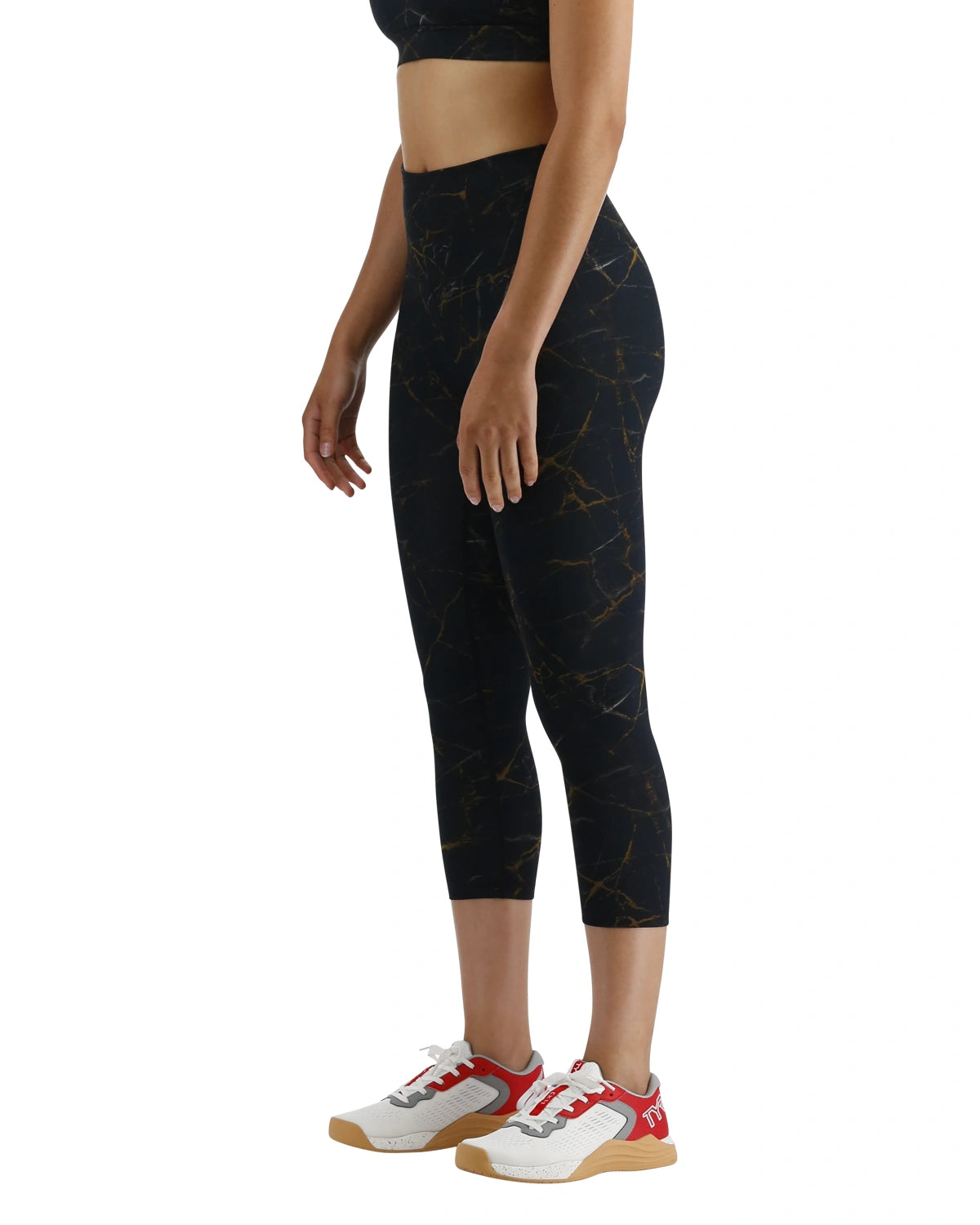 TYR Base Kinetic Women's High-Rise 21 Inch Leggings - Goldstone  Tights  Tyr