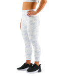 TYR Base Kinetic Women's High-Rise 21 Inch Leggings - Whiteout Camo  Tights  Tyr